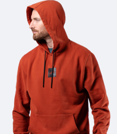 Zhik Mens Carbon Hoodie - Red Earth