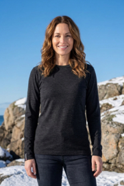 Woolwear of Scandinavia Baselayer LM 100% merinowol- Zwart Melange