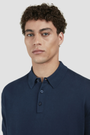 x Paul & Shark Riviera Garment-dyed cotton polo with a distressed effect