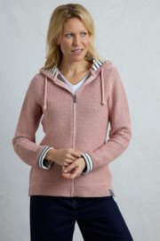 Weird Fish CHICOA Full Zip Hooded Classic Eco Macaroni - Pink