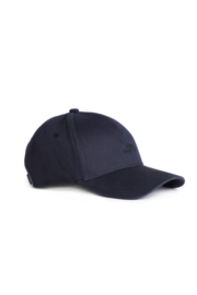 Weird Fish SCARFELL Peached Herringbone Cap - Navy