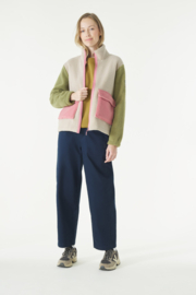 Mousqueton Solent-P Teddy Vest - Mastic/Marine/Mousse/Pivoine