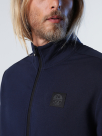 North Sails Full Zip Sweatshirt w/Pocket - Navy Blue