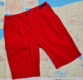 Paul & Shark Soft Strech Organic Cotton Cargo Bermuda - Red SS22