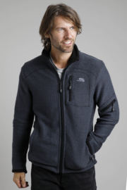 Weird Fish BERHAN Full Zip Fleece Lined Eco Macaroni - Navy