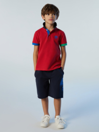 North Sails SS Polo with Graphic - Red