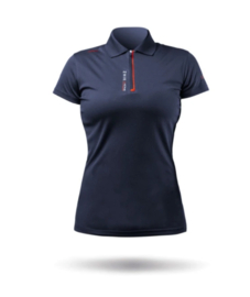 Zhik UVActive Zip Sports S/S Womens Polo - Navy