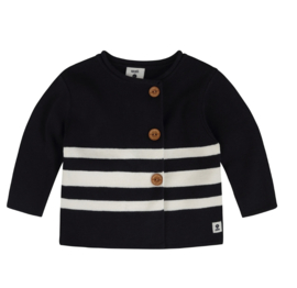 Mousqueton GUILI cardigan - Marine/Ecru