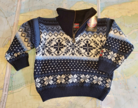 Arctic Circle Noorse Sweater Kids - 100% wol - Navy