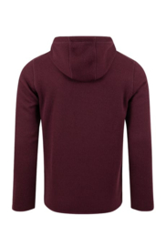 Weird Fish LOCKIE  Full Zip Bonded Fleece - Dark Wine