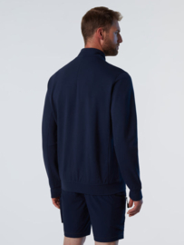 North Sails Full Zip Sweatshirt Interlock - Navy Blue