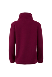 Weird Fish SYCAMORE Eco Bonded Waffle Popover Sweat - Purple Wine