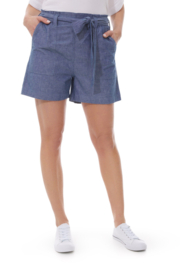 Mousqueton Noeline Chambray Short - Marine