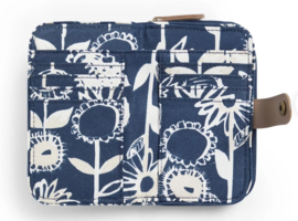 Weird Fish Tom Tom Printed Cotton Purse - Navy Blue SS22