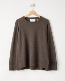 Holebrook Renata Raglan Trui - Dark Taupe