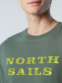 North Sails SS T-Shirt with Graphic  - Military Green