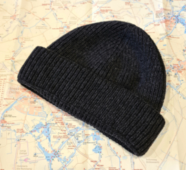 Emerald BEANIE Muts Merinowol - Dark Grey
