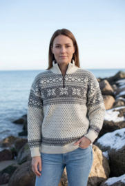 Norwool Noorse Trui  - 100% pure nieuwe wol - ecru (uniseks)