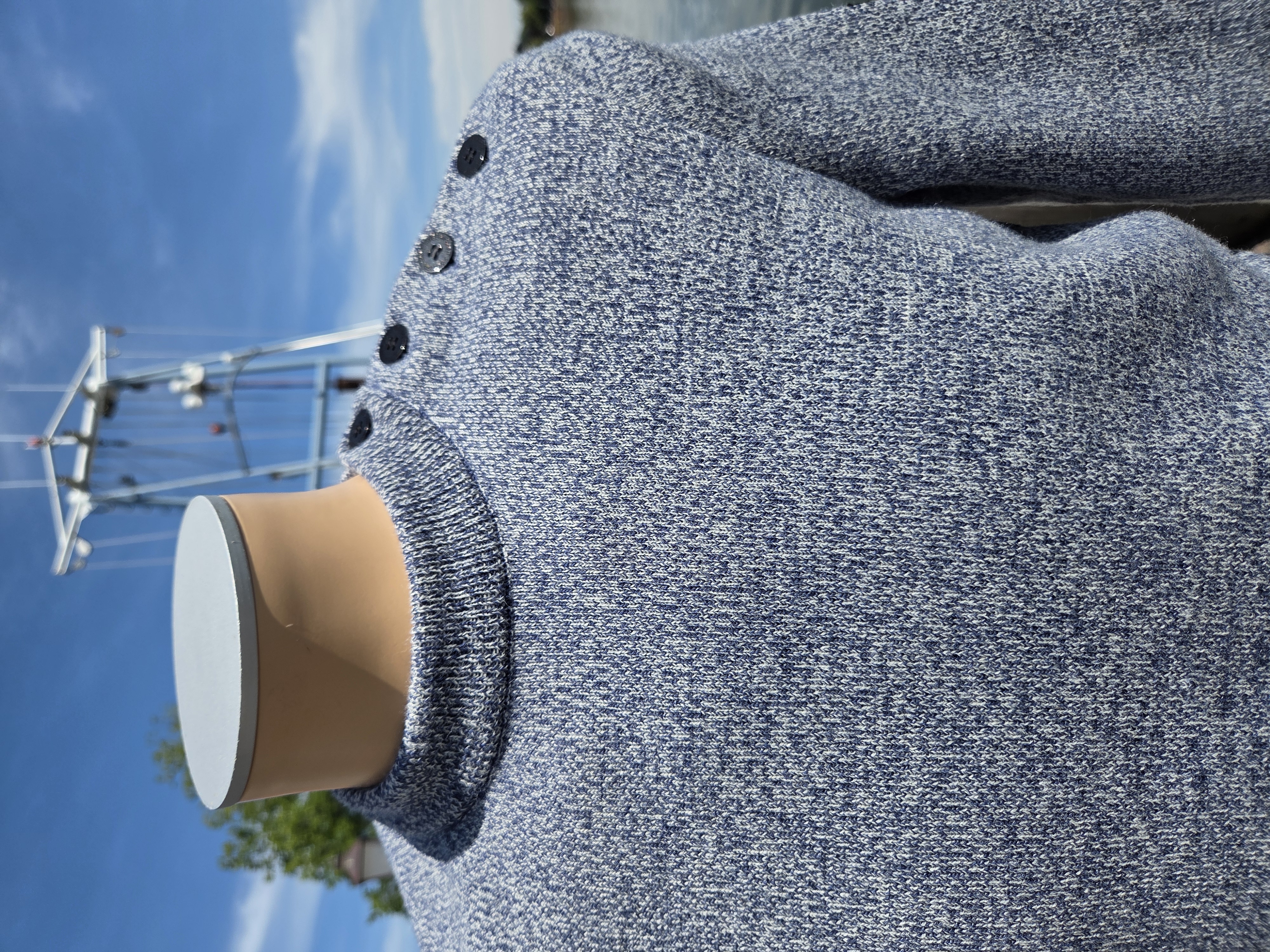 Saint James Cancale  Wool Sweater - Jean/Ecru