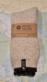 Noorse Wollen Sokken Eskimo (80% virgin superior wool) - Ecru