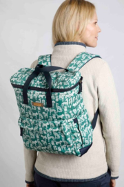 Weird Fish Nahla Printed Nylon Backpack - Dark Jade