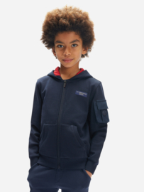 North Sails / PRADA Kids - Stretch Fleece Sweatshirt Vest Full Zip - Dark Navy