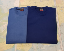 Paul & Shark 4 seasons merino wool round neck pull cobalt blue