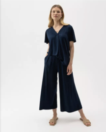 Holebrook Ellen V-neck Top - Navy