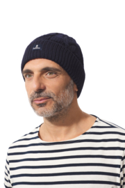 Mousqueton LOYAN Ierse merino Muts - Navy