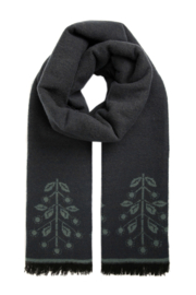 Weird Fish Selina Eco Patterned Scarf - Navy