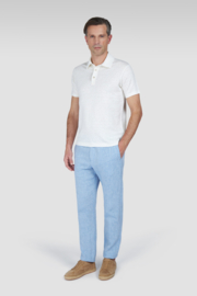 Paul & Shark 100% Linen Chino Trousers with drawstring - Granada Sky
