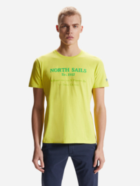 North Sails - T-SHIRT S/S W/GRAPHIC - Sulphur Spring Yellow - SS21