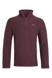 Weird Fish STERN 1/4 zip Classic Macaroni - Crushed Berry 