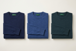 Emerald Style wollen trui met ronde hals uit 100% nieuwe lamswol - Everglade