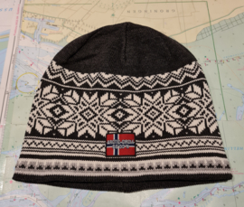 Arctic Circle Tor Beanie - Dark Grey / Red