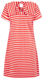 Weird Fish Etta Stripe Jersey Dress Radical Red (W)