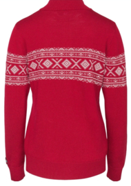 Arctic Circle Nanna Noorse Sweater Women - 100% merino wol -  deep red