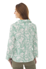 Mousqueton REZAL linnen blouse - Merlus Opale