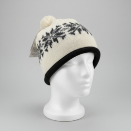 Noorse Muts - Snowflake - Ecru/Antracite