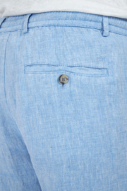 x Paul & Shark 100% Linen Chino Trousers with drawstring - Granada Sky