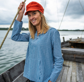 Mousqueton Alina blouse - abysse/blanc