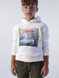 North Sails Hoodie Sweatshirt w/Graphic - Marshmallow  AW22