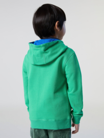 North Sails Hoodie Full Zip Sweatshirt  w Graphic - Garden Green