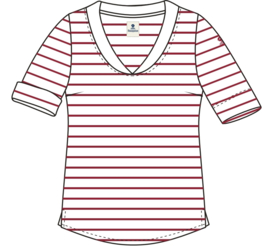 Mousqueton KISEN-B T-Shirt - Blanc / Chili SS22