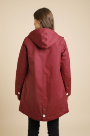 Weird Fish BEATRIX Wadded Waterproof Coat - Pinot Wine