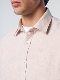 North Sails Shirt LS Regular Spread Collar - Beige