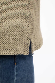 A Weird Fish Cruiser 1/4 Zip Eco Macaroni Sweatshirt - Bracken