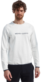 Henri Lloyd FREMANTLE STRIPES CREW SWEAT - White