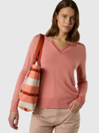 North Sails V-Neck Polo 14gg Knitwear - Coral Haze