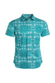 Weird Fish  MALIBU Organic SS Printed Shirt - Viridis SS22